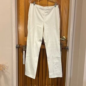 Belle by Kim Gravel pull on soft white jeans NWOT